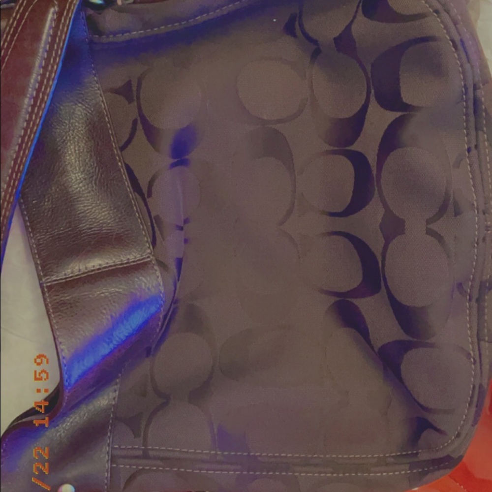 Brown coach bag